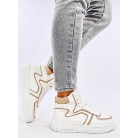 Zapatillas altas Leia BLANCO / BEIGE 3