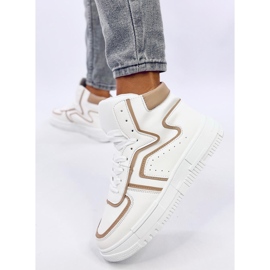 Zapatillas altas Leia BLANCO / BEIGE 4