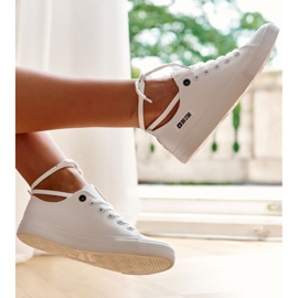 Sneakers de Mujer de Material Bajo Big Star KK274008 Blanco 1