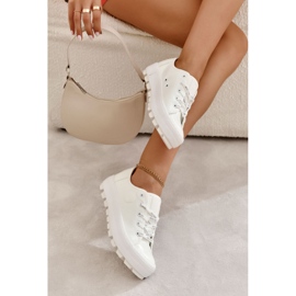 Deportivas Lacadas de Moda Big Star KK274045 Blanco 2