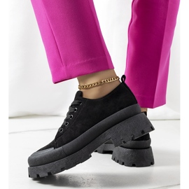 Zapatillas negras en la plataforma Dearth negro 2