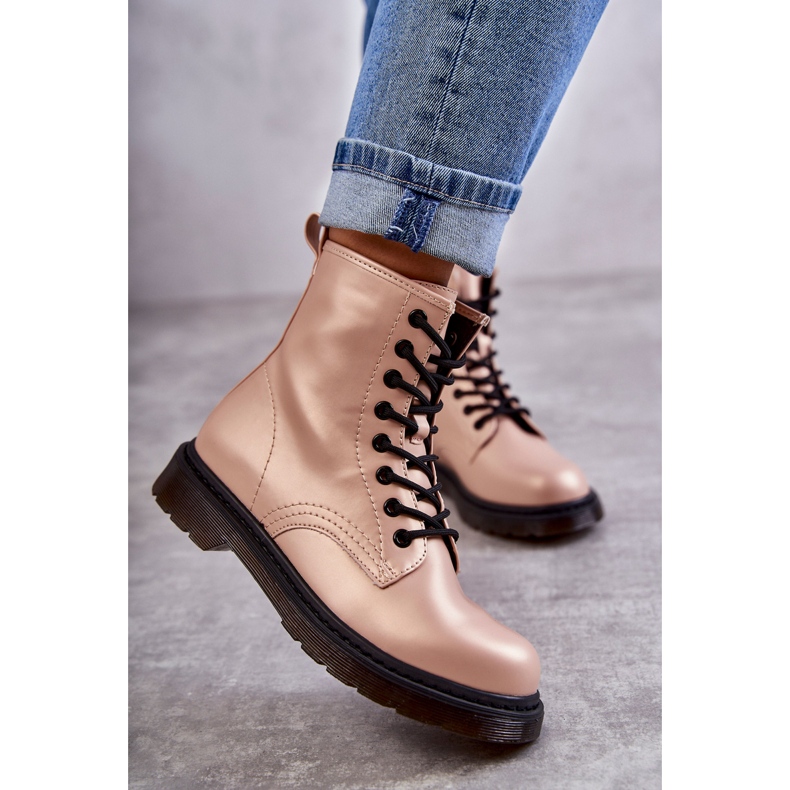 PG1 Botines Mujer Atados Rosa Lavita 2