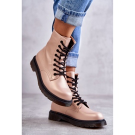 PG1 Botines Mujer Atados Rosa Lavita 1