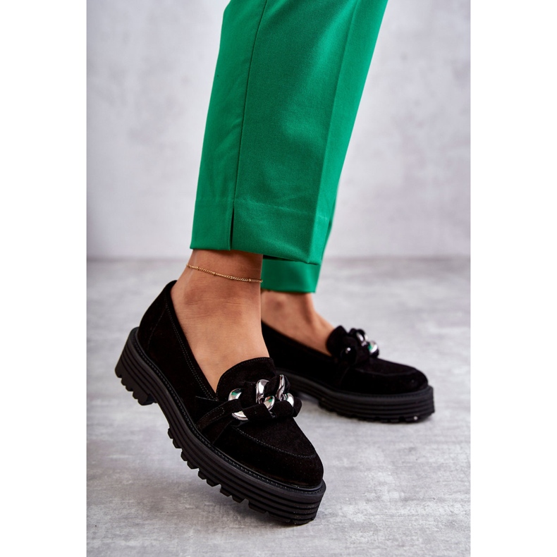 Zapatos Mujer Ante Laura Messi 2523 Negro 1