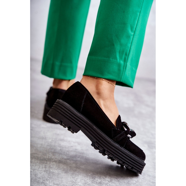 Zapatos Mujer Ante Laura Messi 2523 Negro 2