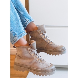 PA1 Zapatillas trekking Kaki Malyen beige 4