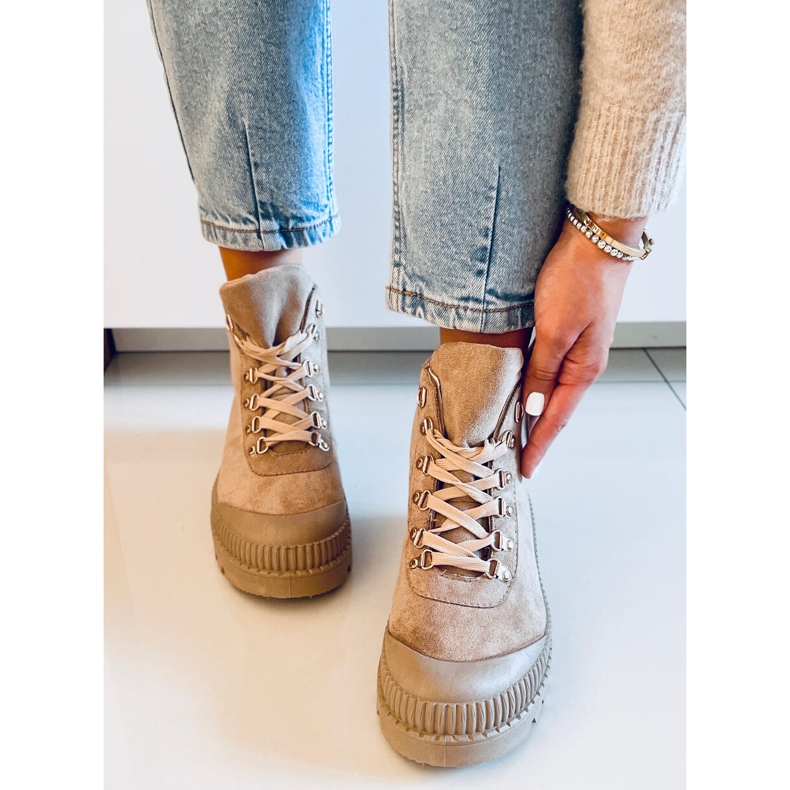 PA1 Zapatillas trekking Kaki Malyen beige 1