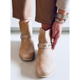 Botas planas Cressida Apricot para mujer beige 2 Botas planas Cressida Apricot para mujer beige 2