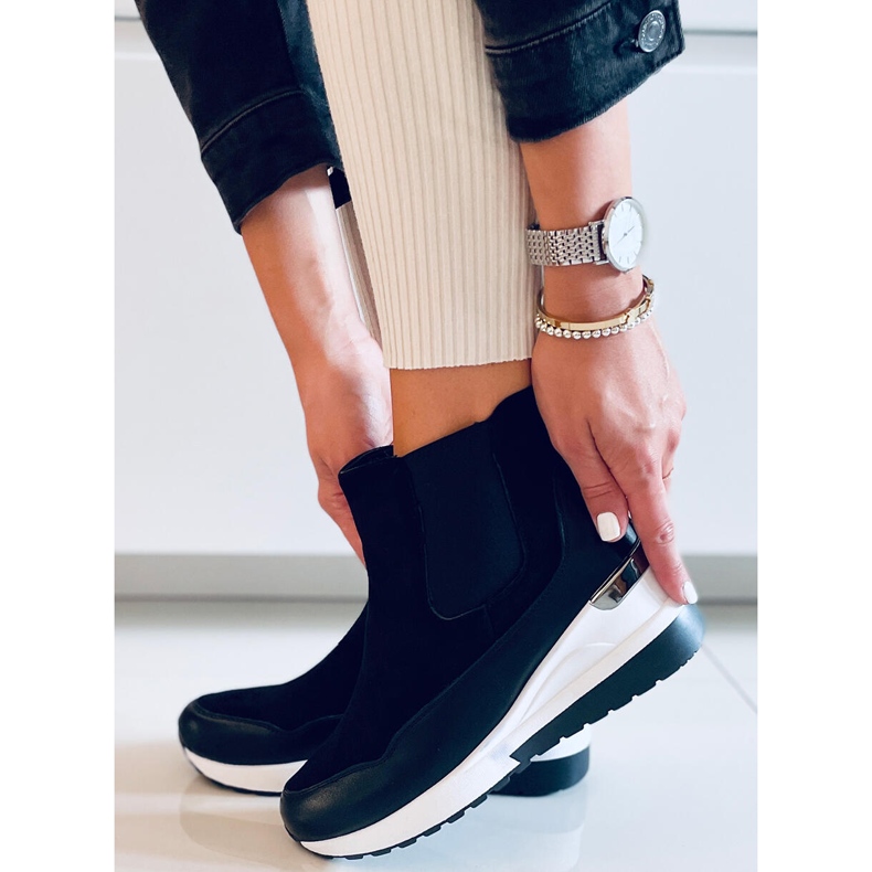 Botas cuña Byers Negro 1