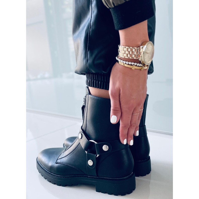 Botas planas Oliver Negro 2