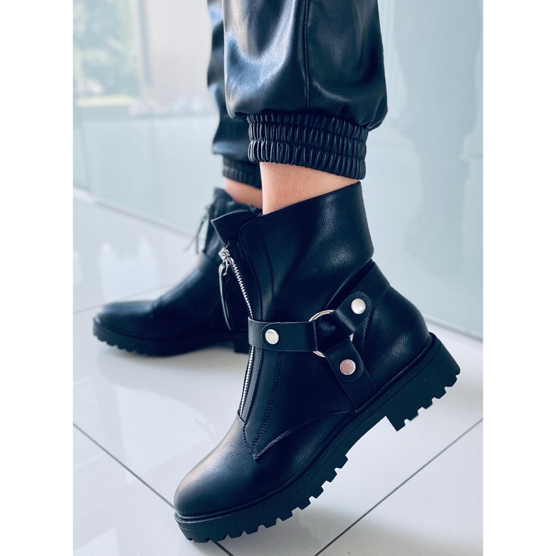 Botas planas Oliver Negro 1
