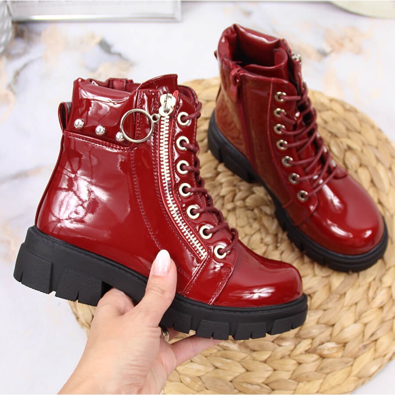 Botas para niña, con aislamiento rojo, Vinceza 1