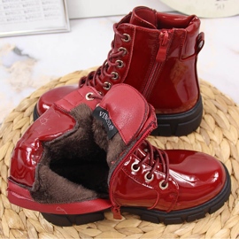 Botas para niña, con aislamiento rojo, Vinceza 3