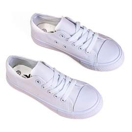 Deportivas infantiles con cordones Vico blanco 1