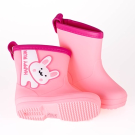 Shelovet botas bajas para niñas con conejo rosado 3