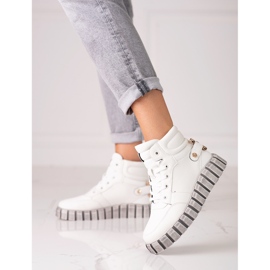 W. Potocki Botas deportivas mujer Potocki blancas con plataforma blanco 1 W. Potocki Botas deportivas mujer Potocki blancas con plataforma blanco 1