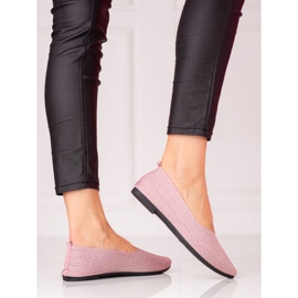 W. Potocki Bailarinas de mujer de tejido Potocki con purpurina rosa 1