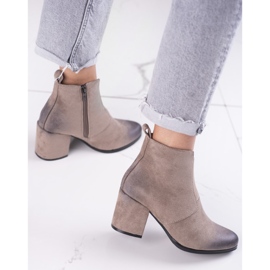 Botines de mujer beige con elástico Shelovet 3