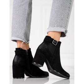 Botines Chelsea de ante negro para mujer en el puesto Shelovet 2