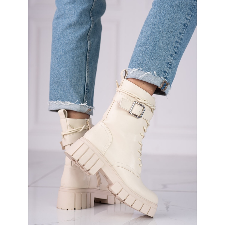 Botas beige para mujer Shelovetworkery 1