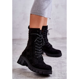 PG1 Botas Mujer Negras Cálidas Ante Hermesa negro 2