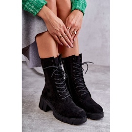PG1 Botas Mujer Negras Cálidas Ante Hermesa negro 1