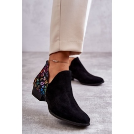 Botas de cuero Maciejka con motas 04091-39 Negro multicolor 2 Botas de cuero Maciejka con motas 04091-39 Negro multicolor 2