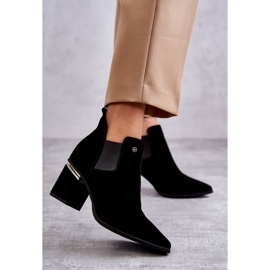 Botas Ante Tacón Laura Messi 2506 Negro 1