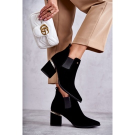 Botas Ante Tacón Laura Messi 2506 Negro 3