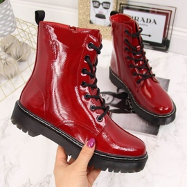 Botas lacadas aislantes S. Barski W OLI71B Rojo 1 Botas lacadas aislantes S. Barski W OLI71B Rojo 1