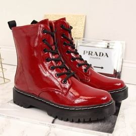 Botas lacadas aislantes S. Barski W OLI71B Rojo 5