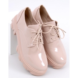 Mocasines de suela alta Pragma Nude beige rosado 5