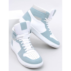 PA1 Deportivas altas Dorcas Green blanco azul 5