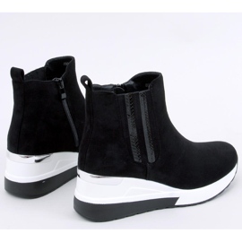 Stock Botas cuña negras negro 5