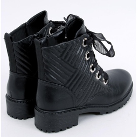 Botines Nagini negros con cordones 5