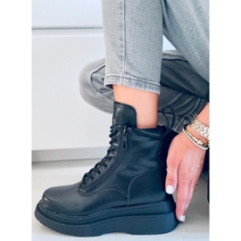 Botines suela alta Edvin Black negro 4