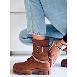 Botas Militares Maude Camel marrón 2
