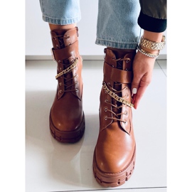 Botas Militares Maude Camel marrón 3