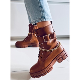 Botas Militares Maude Camel marrón 1