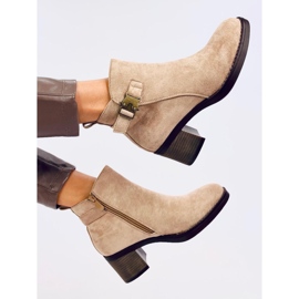 Botas clásicas de tacón alto Marsha Khaki beige 4
