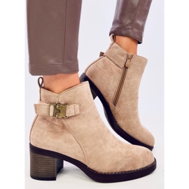 Botas clásicas de tacón alto Marsha Khaki beige 2