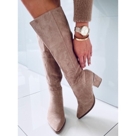 Botas de tacón Heather L.KHAKI beige caqui 1