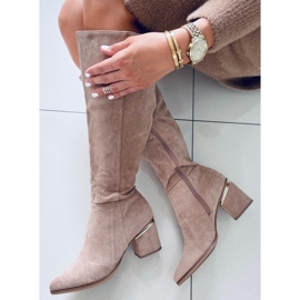 Botas de tacón Heather L.KHAKI beige caqui 2