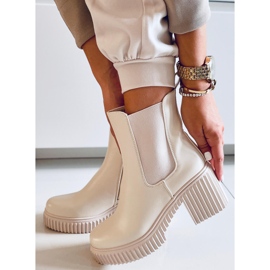 Botines Chelsea Janet Beige 3