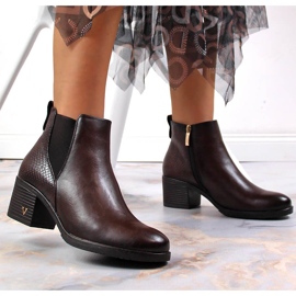 Botas mujer insuladas piel serpiente marrón Potocki 6