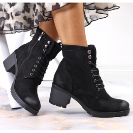 Botas insuladas de ante mujer Potocki negro 1 Botas insuladas de ante mujer Potocki negro 1