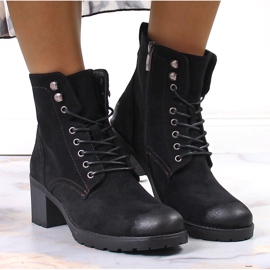 Botas insuladas de ante mujer Potocki negro 2