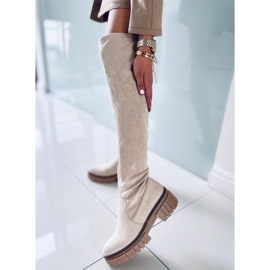 Botas de mujer Alyssa Beige 2
