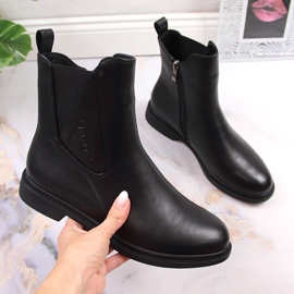 Vinceza Negro Negro Botas Filippo Jodhpur para mujer 4