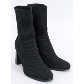 Botas estilo calcetín con tacón alto Hermione Black negro 5